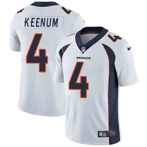Nike Broncos 4 Case Keenum White Vapor Untouchable Limited Jersey
