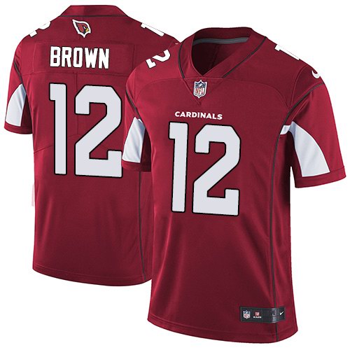Nike Cardinals 12 John Brown Red Vapor Untouchable Limited Jersey