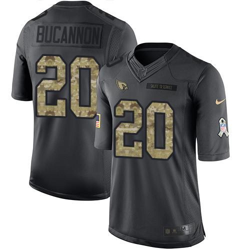 Nike Cardinals 20 Deone Bucannon Anthracite Salute To Service Limited Jersey - Click Image to Close