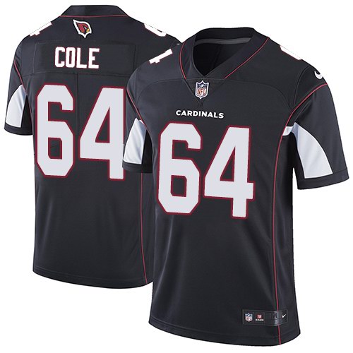 Nike Cardinals 64 Mason Cole Black Alternate Vapor Untouchable Limited Jersey