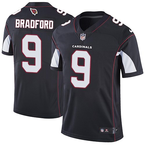 Nike Cardinals 9 Sam Bradford Black Alternate Youth Vapor Untouchable Limited Jersey