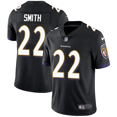 Nike Ravens 22 Jimmy Smith Black Alternate Vapor Untouchable Limited Jersey