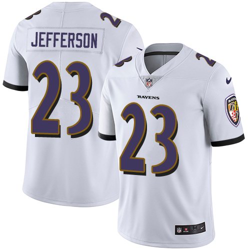 Nike Ravens 23 Tony Jefferson White Vapor Untouchable Limited Jersey