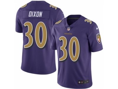 Nike Ravens 30 Kenneth Dixon Purple Youth Color Rush Limited Jersey