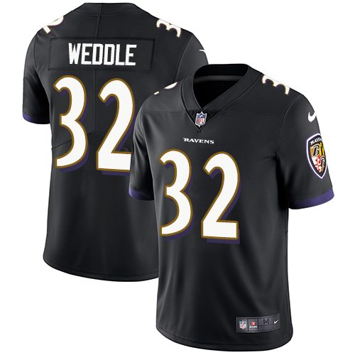 Nike Ravens 32 Eric Weddle Black Alternate Vapor Untouchable Limited Jersey