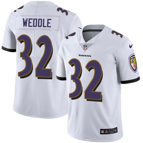 Nike Ravens 32 Eric Weddle White Vapor Untouchable Limited Jersey