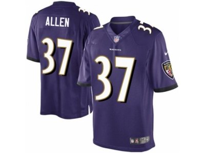 Nike Ravens 37 Javorius Allen Limited Purple Youth Vapor Untouchable Limited Jersey