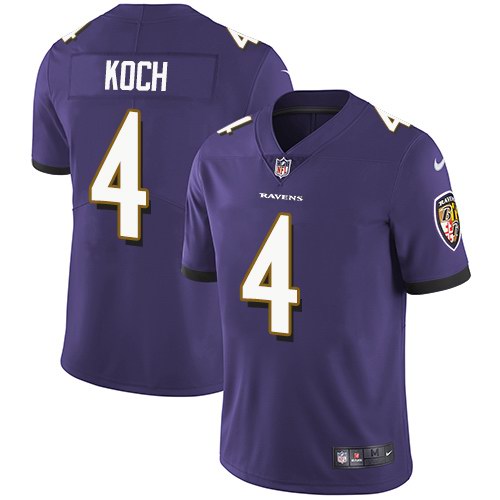 Nike Ravens 4 Sam Koch Purple Vapor Untouchable Limited Jersey