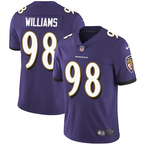 Nike Ravens 98 Brandon Williams Purple Vapor Untouchable Limited Jersey
