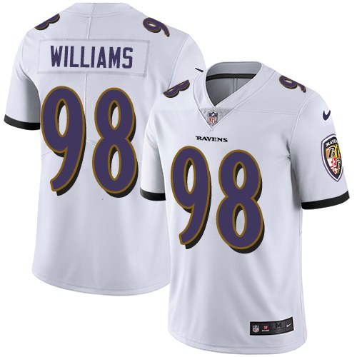 Nike Ravens 98 Brandon Williams White Vapor Untouchable Limited Jersey