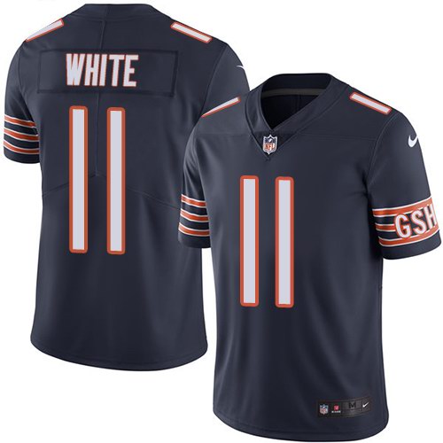 Nike Bears 11 Kevin White Navy Youth Vapor Untouchable Limited Jersey - Click Image to Close