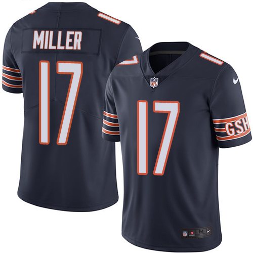 Nike Bears 17 Anthony Miller Navy Vapor Untouchable Limited Jersey