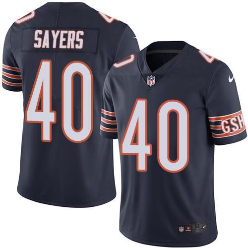 Nike Bears 40 Gale Sayers Navy Youth Vapor Untouchable Limited Jersey