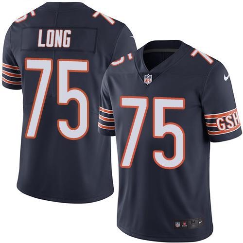 Nike Bears 75 Kyle Long Navy Youth Vapor Untouchable Limited Jersey