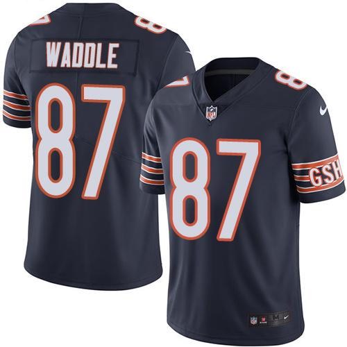 Nike Bears 87 Tom Waddle Navy Youth Vapor Untouchable Limited Jersey