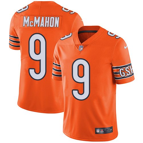 Nike Bears 9 Jim McMahon Orange Vapor Untouchable Limited Jersey