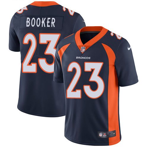 Nike Broncos 23 Devontae Booker Navy Youth Vapor Untouchable Limited Jersey - Click Image to Close