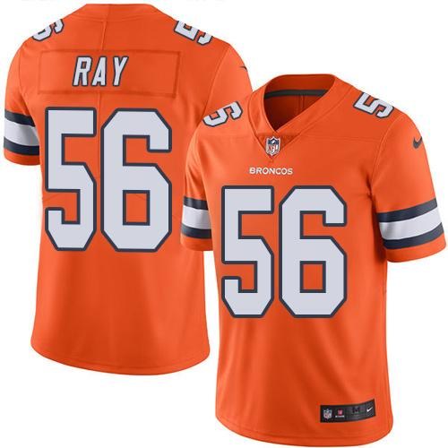 Nike Broncos 56 Shane Ray Orange Color Rush Limited Jersey