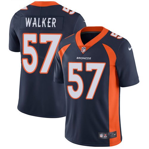 Nike Broncos 57 Demarcus Walker Navy Youth Vapor Untouchable Limited Jersey