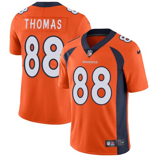 Nike Broncos 88 Demaryius Thomas Orange Vapor Untouchable Limited Jersey