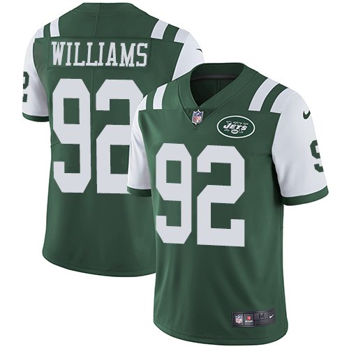 Nike Jets 92 Leonard Williams Green Youth Vapor Untouchable Limited Jersey