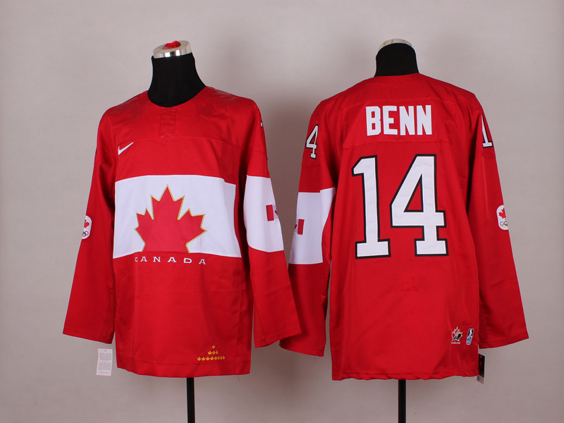 Canada 14 Benn Red 2014 Olympics Jerseys