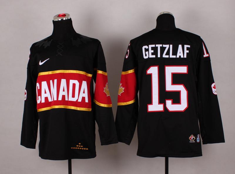Canada 15 Getzlaf Black 2014 Olympics Jerseys