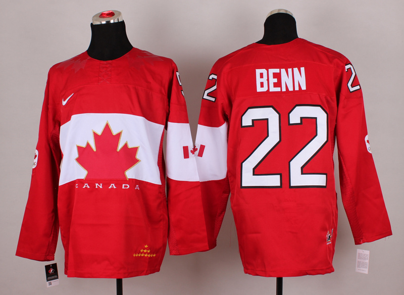 Canada 22 Benn Red 2014 Olympics Jerseys - Click Image to Close