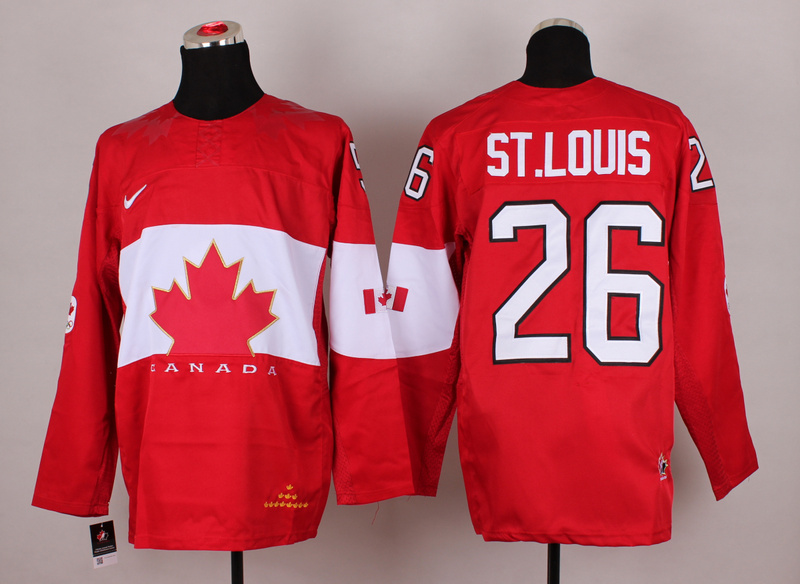 Canada 26 St.Louis Red 2014 Olympics Jerseys