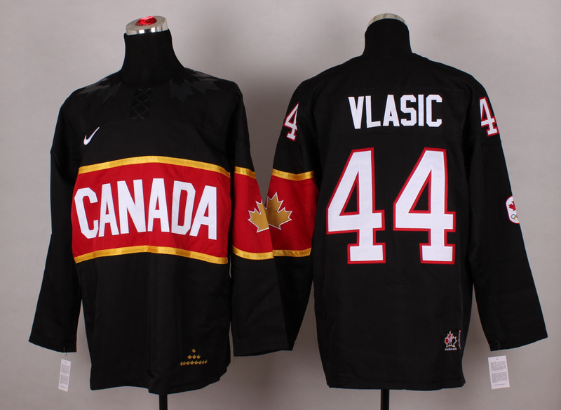 Canada 44 Vlasic Black 2014 Olympics Jerseys