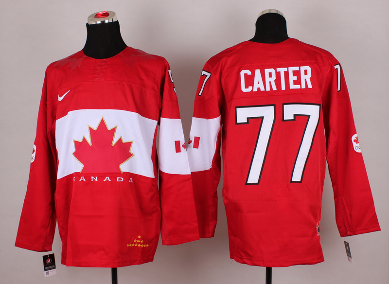 Canada 77 Carter Red 2014 Olympics Jerseys