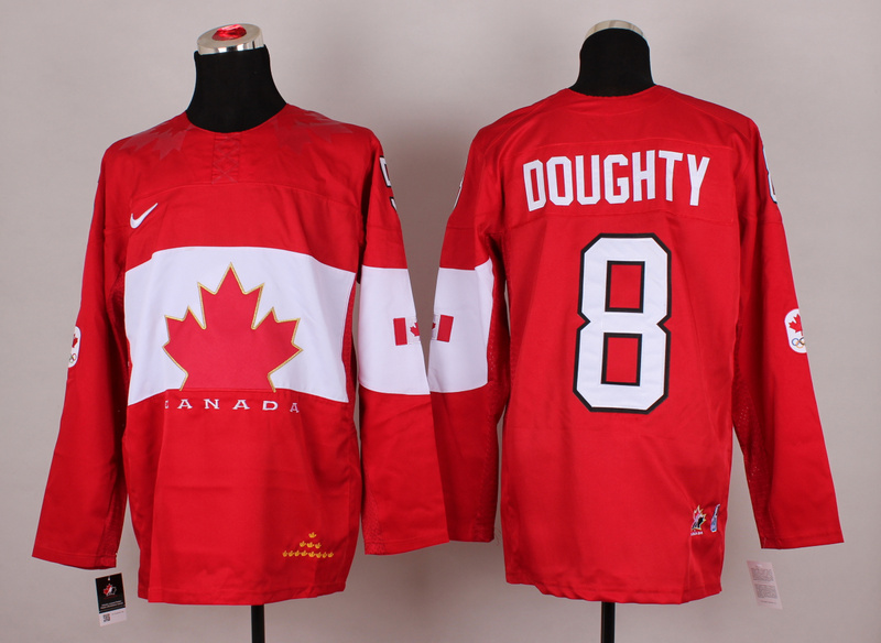 Canada 8 Doughty Red 2014 Olympics Jerseys