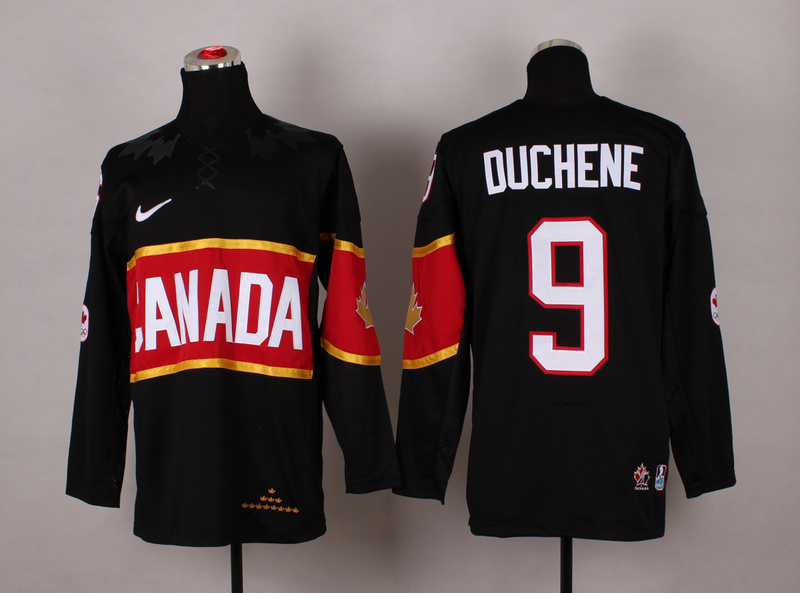 Canada 9 Duchene Black 2014 Olympics Jerseys - Click Image to Close