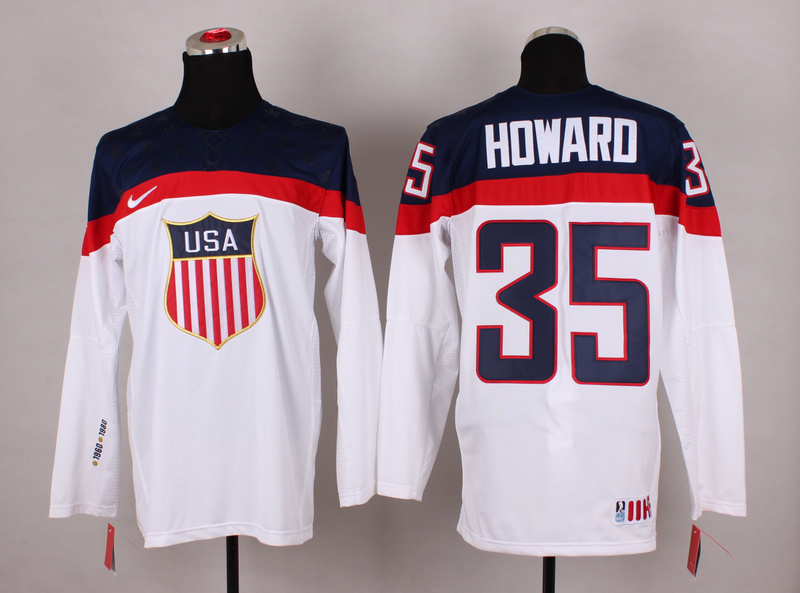 USA 35 Howard White 2014 Olympics Jerseys