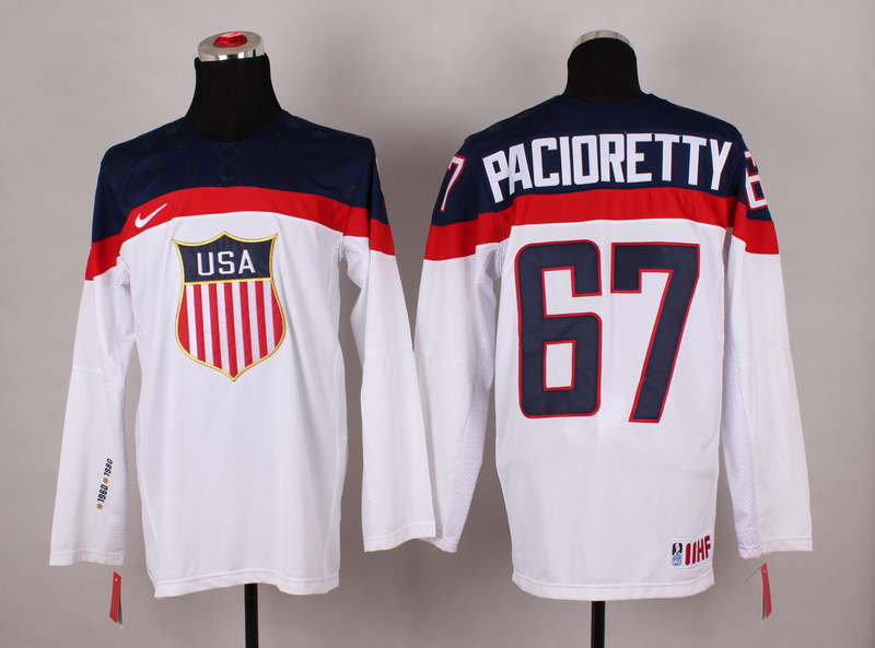 USA 67 Pacioretty White 2014 Olympics Jerseys - Click Image to Close