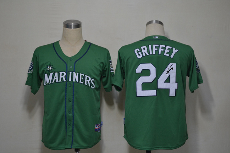 Mariners 24 Griffey Green Signature Edition Jerseys