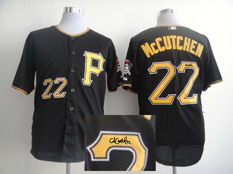 Pirates 22 Mccutchen Black Signature Edition Jerseys
