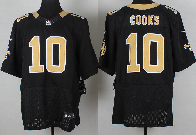 Nike Saints 10 Cooks Black Elite Jersey