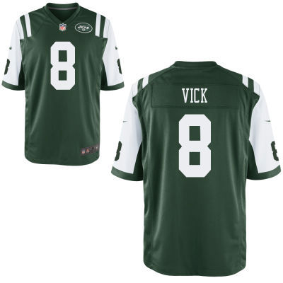 Nike Jets 8 Vick Green Elite Jersey