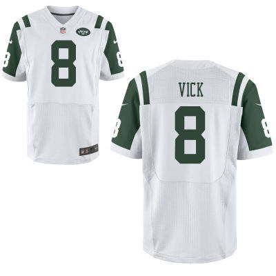 Nike Jets 8 Vick White Elite Jersey