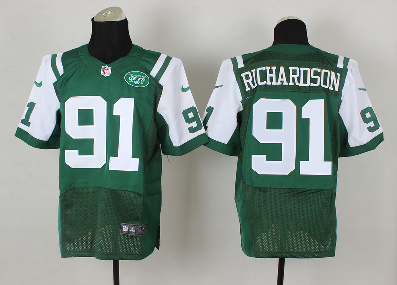 Nike Jets 91 Richardson Green Elite Jersey