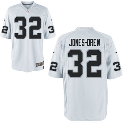 Nike Raiders 32 Jones-Drew White Elite Jerseys