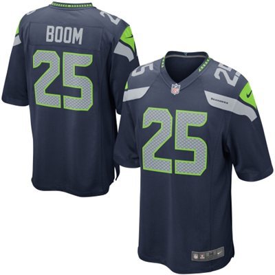 Nike Seahawks 25 Boom Blue Elite Jerseys