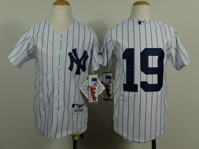 Yankees 19 Tanaka White Youth Jersey