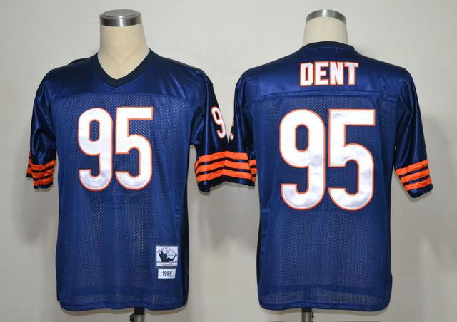 Bears 95 Dent Blue Big Number Throwback Jersey Bears 95 Dent Blue Big Number Throwback Jersey