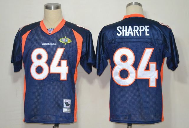 Broncos 84 Shannon Sharpe Blue 1994 Throwback Jersey