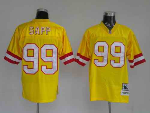 Buccaneers 99 Sapp yellow M&N Jersey Buccaneers 99 Sapp yellow M&N Jersey