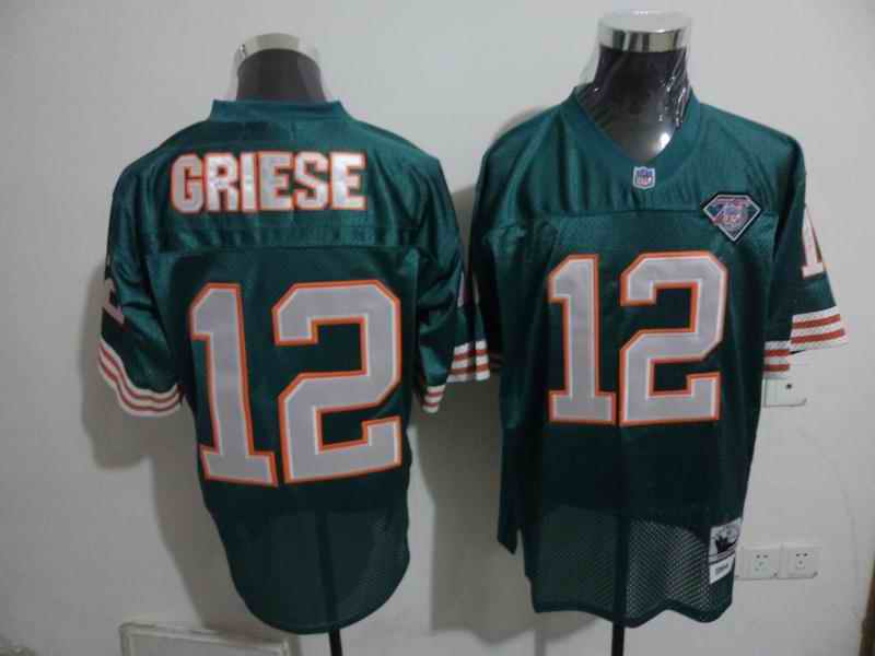 Dolphins 12 Griese green Jersey