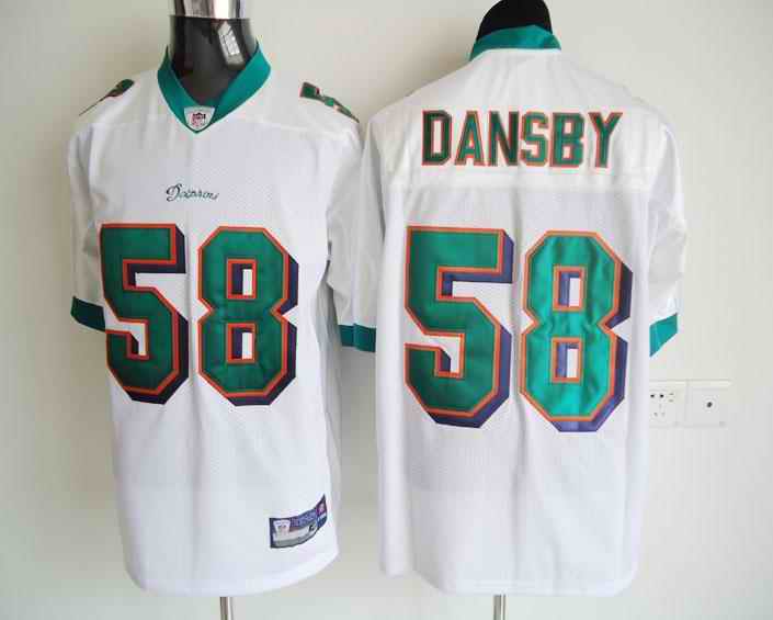 Dolphins 58 Dansby white Jersey