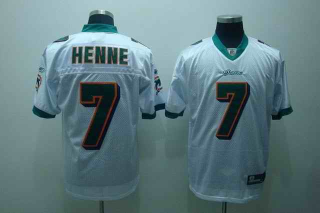 Dolphins 7 HENNE White Jersey